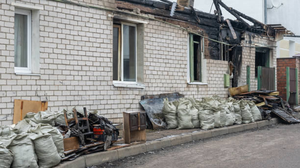 Professional Emergency Fire Cleanup technician working in Spicewood, TX